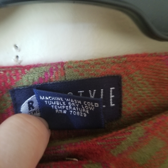 Vintage Rue 21 Style Faux Wool Lined Pant Trousers Size 10 - Picture 6 of 11